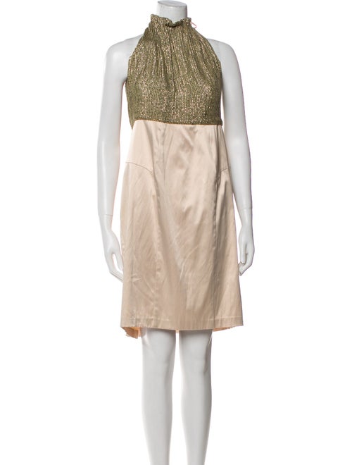 Black Halo Silk Knee-Length Dress