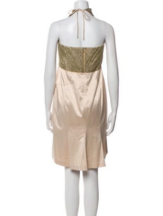 Black Halo Silk Knee-Length Dress