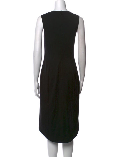 Black Halo Colorblock Pattern Midi Length Dress