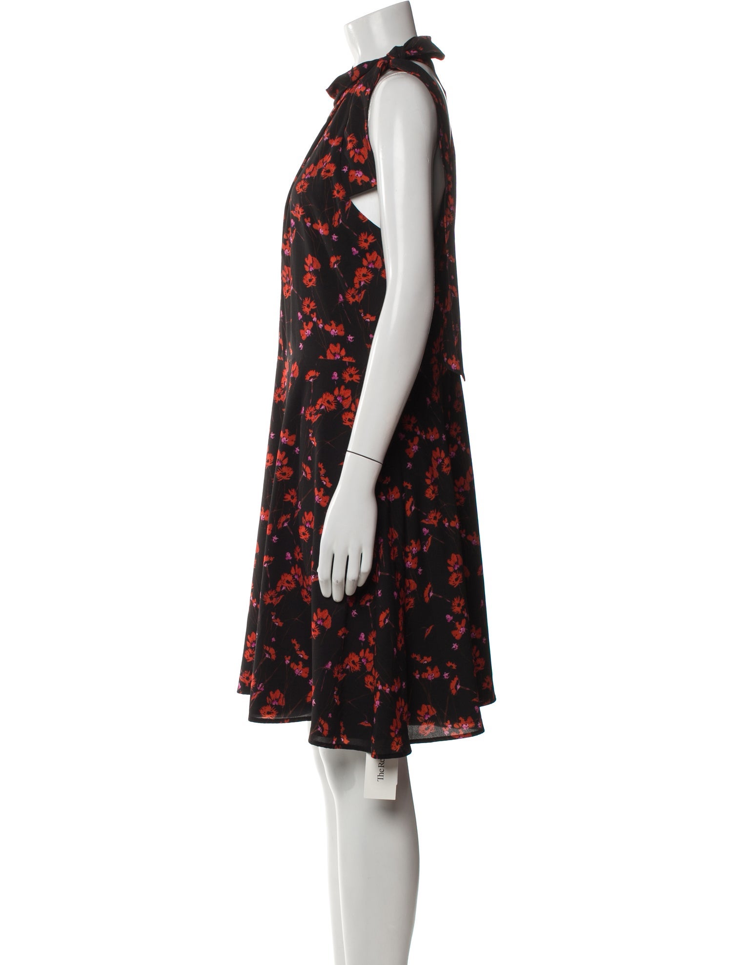 Black Halo Floral Print Knee-Length Dress w/ Tags
