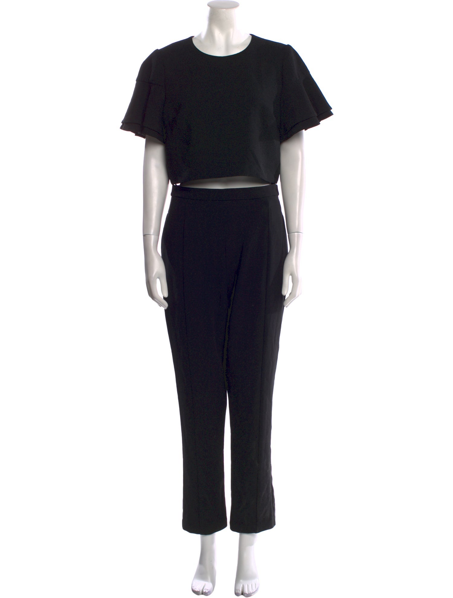 Black Halo Crew Neck Jumpsuit