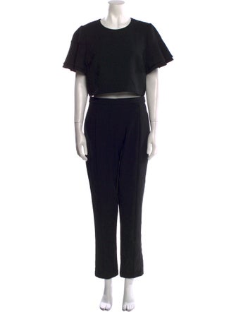 Black Halo Crew Neck Jumpsuit