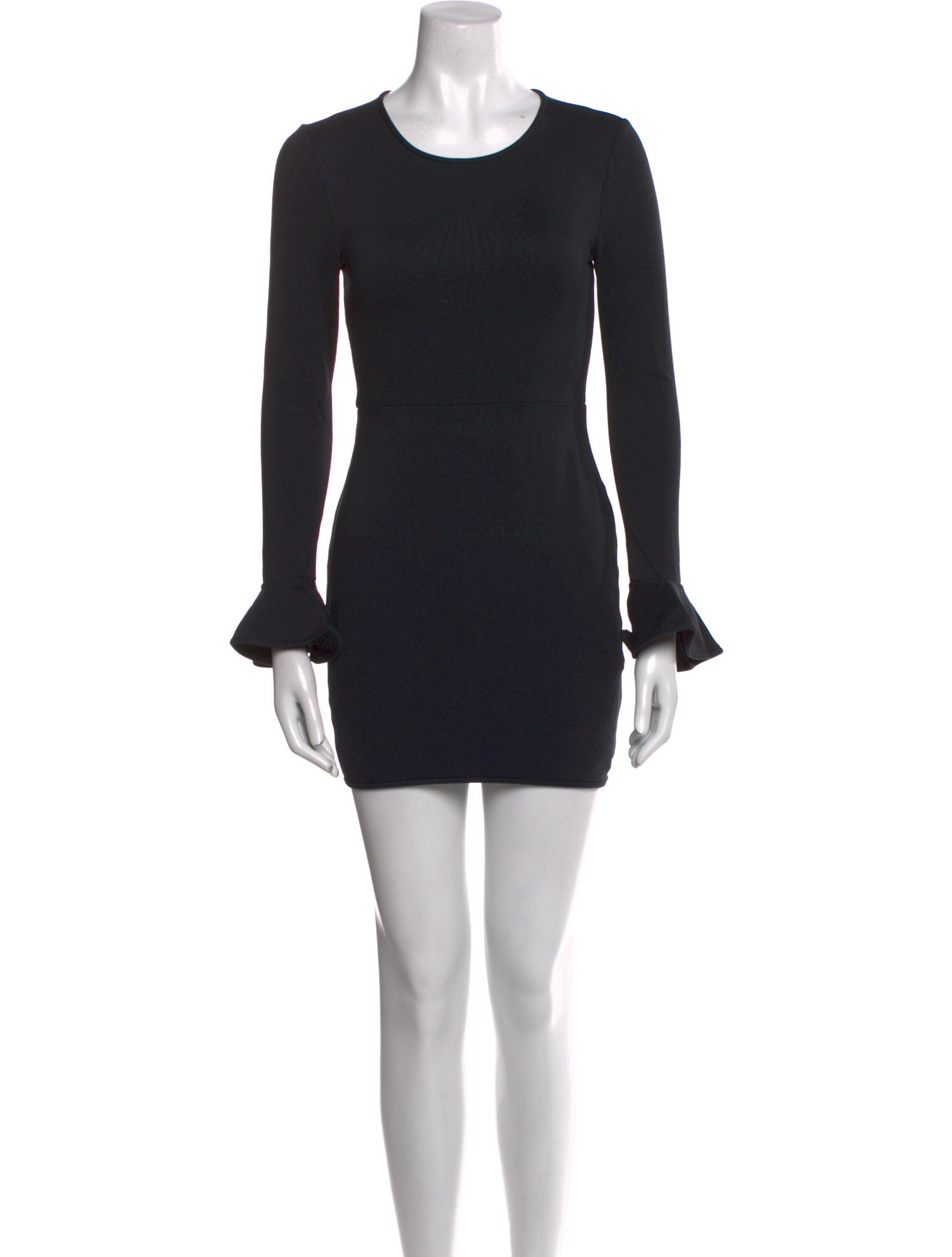 Black Halo Crew Neck Mini Dress