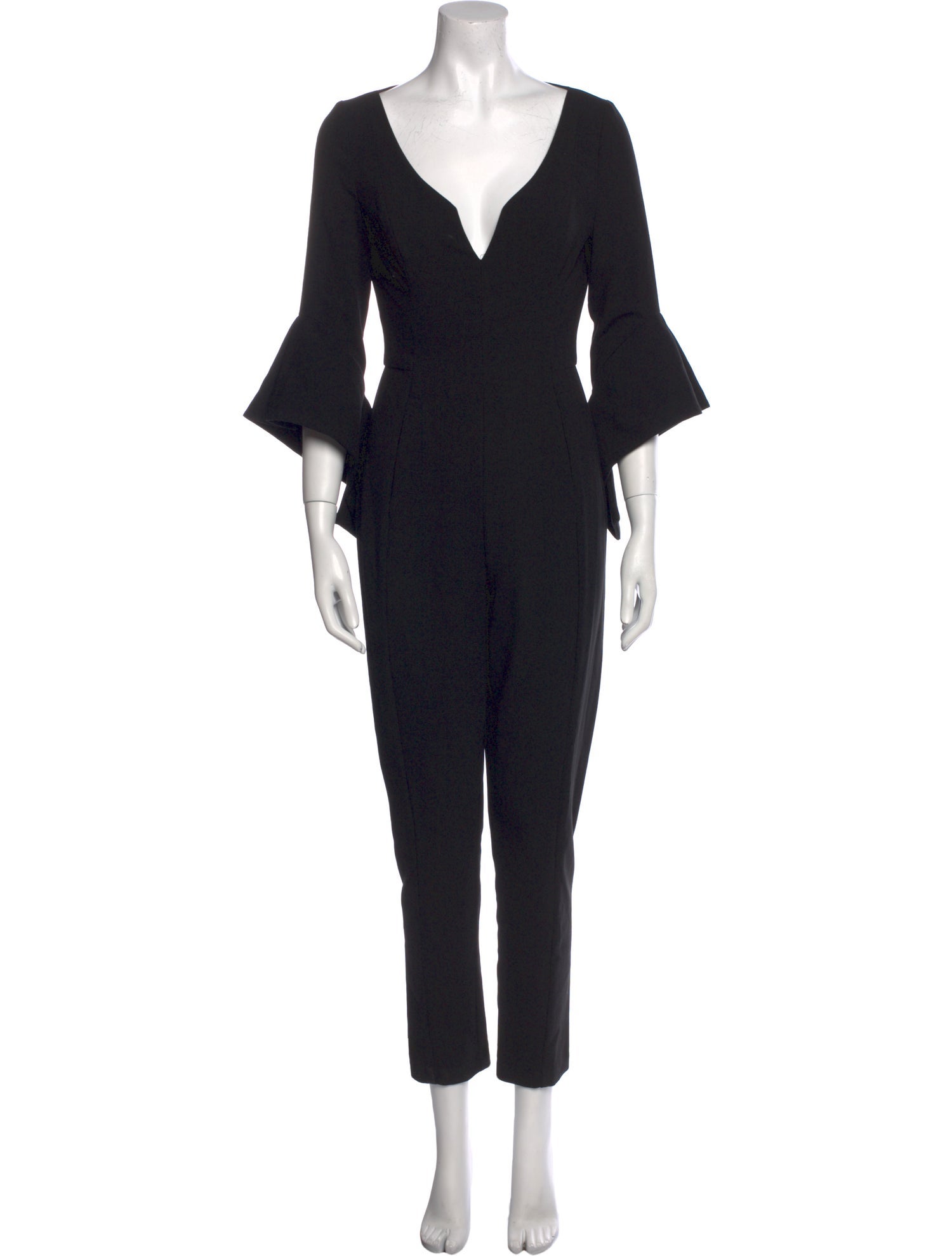 Black Halo Plunge Neckline Jumpsuit