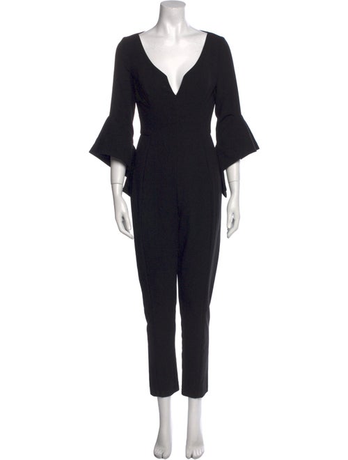 Black Halo Plunge Neckline Jumpsuit