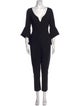 Black Halo Plunge Neckline Jumpsuit