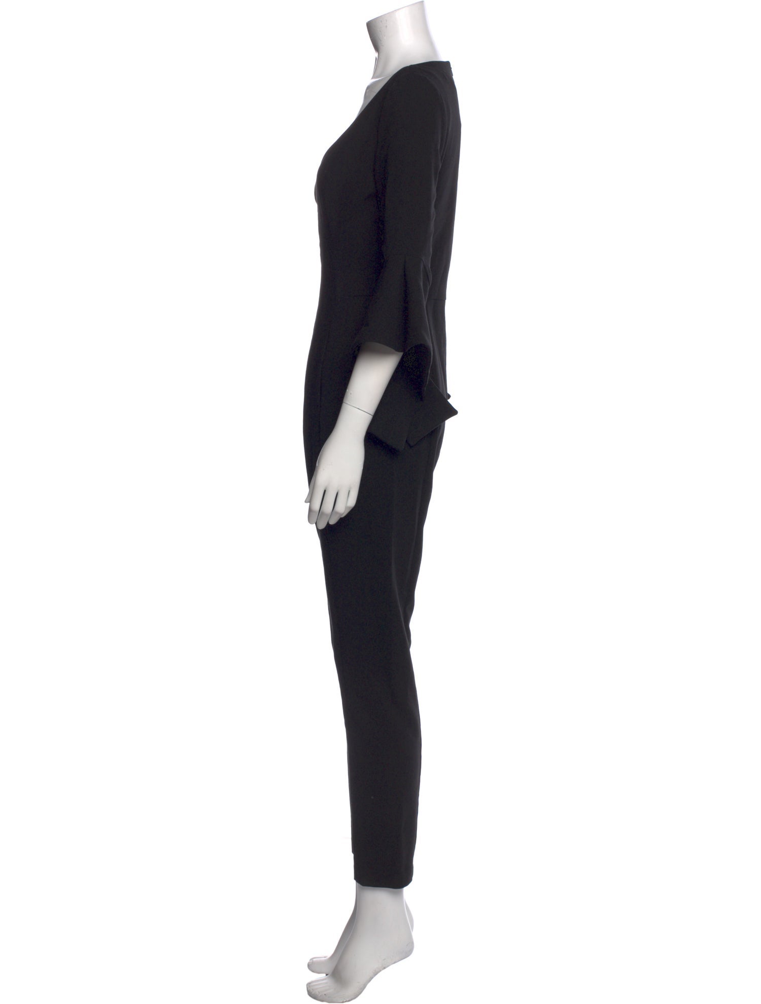 Black Halo Plunge Neckline Jumpsuit
