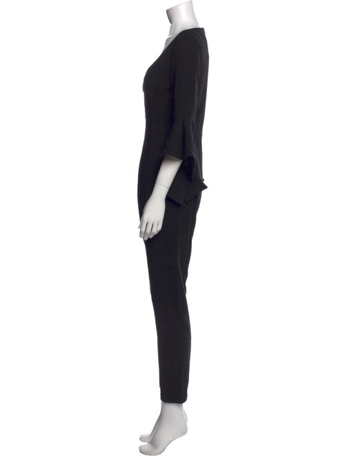Black Halo Plunge Neckline Jumpsuit