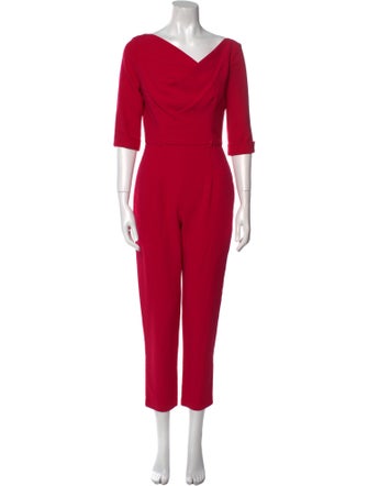 Black Halo V-Neck Jumpsuit