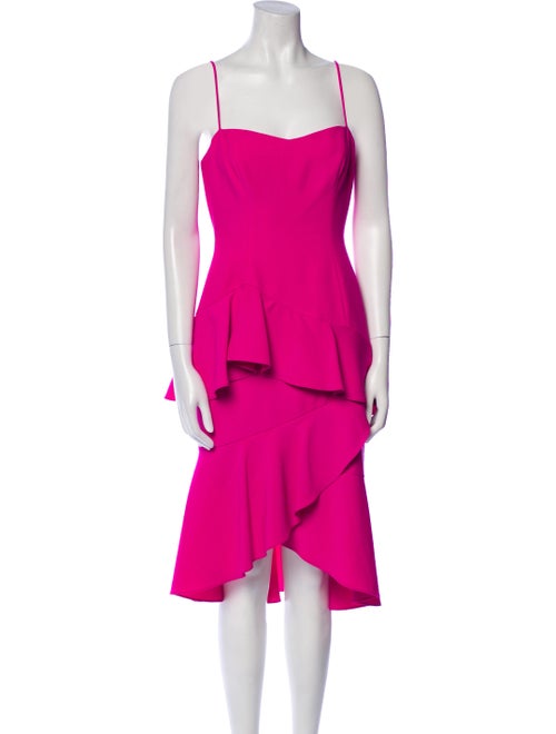 Black Halo Square Neckline Mini Dress