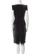 Black Halo V-Neck Knee-Length Dress
