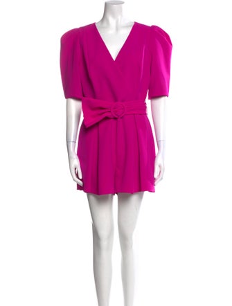 Black Halo V-Neck Romper