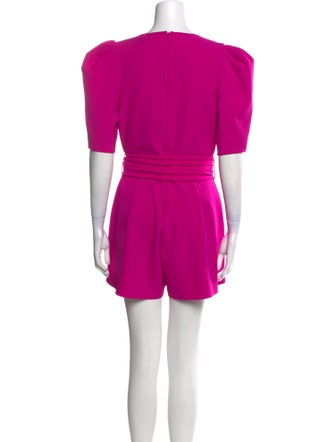 Black Halo V-Neck Romper