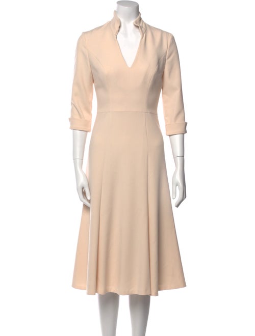 Black Halo V-Neck Midi Length Dress