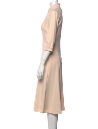 Black Halo V-Neck Midi Length Dress