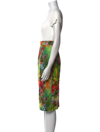 Black Halo Floral Print Midi Length Dress