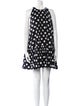 Black Halo Polka Dot Print Mini Dress