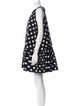 Black Halo Polka Dot Print Mini Dress