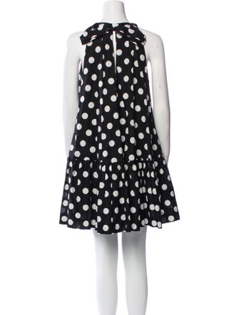 Black Halo Polka Dot Print Mini Dress