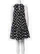 Black Halo Polka Dot Print Mini Dress