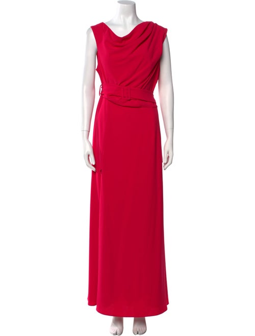 Black Halo Cowl Neck Long Dress