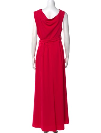 Black Halo Cowl Neck Long Dress