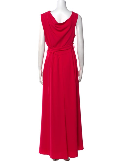 Black Halo Cowl Neck Long Dress