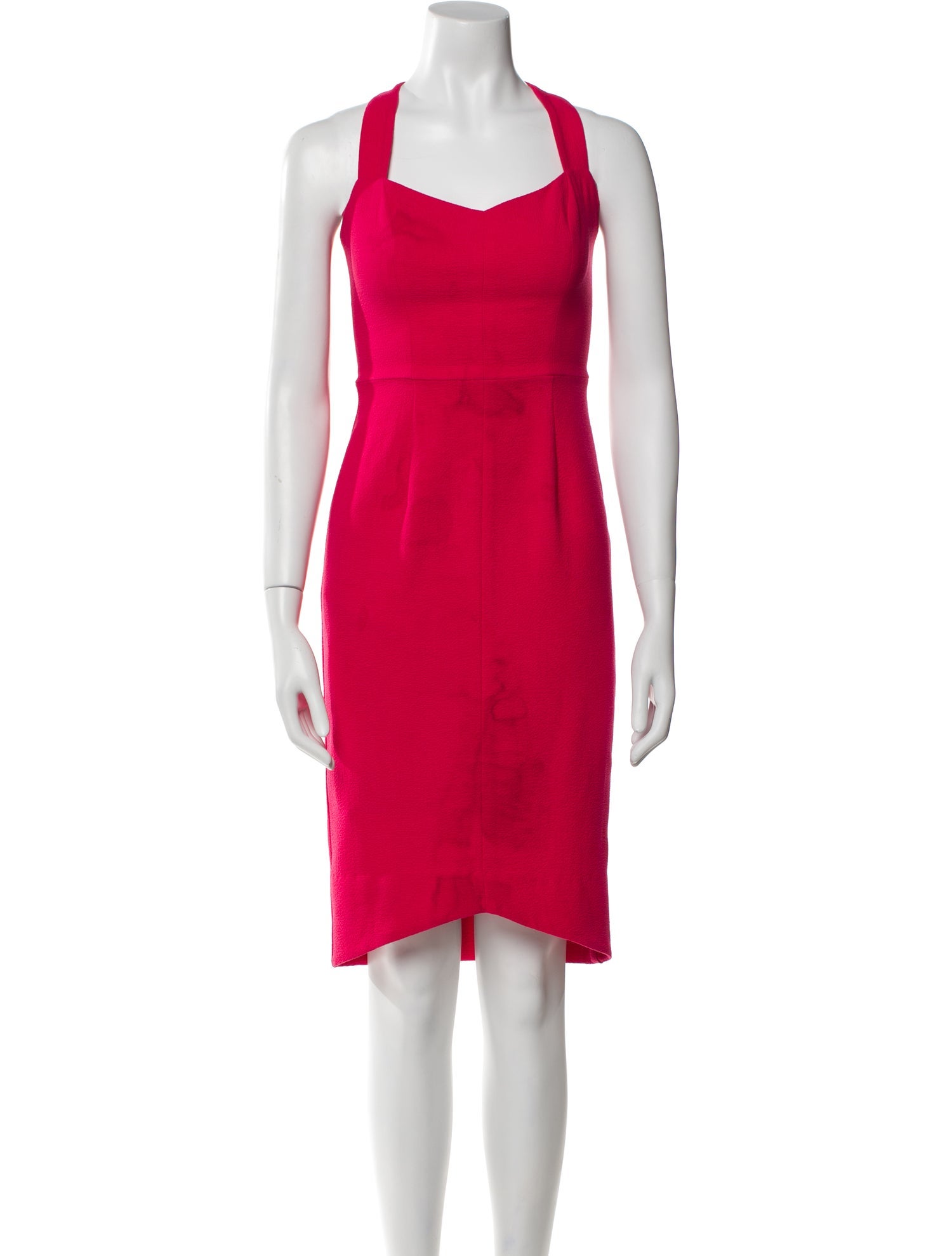 Black Halo Square Neckline Knee-Length Dress