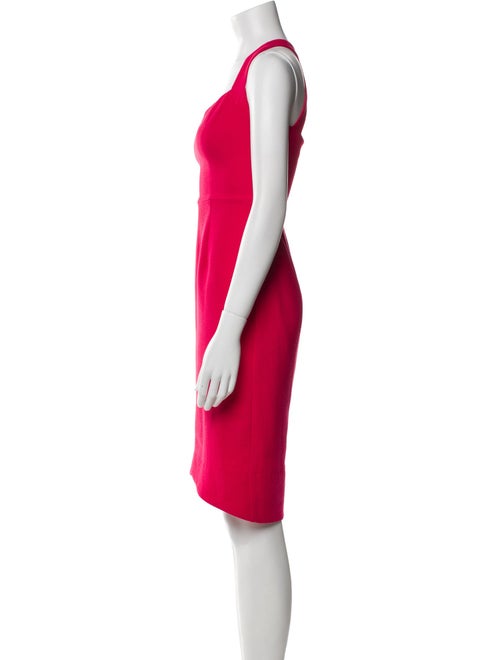 Black Halo Square Neckline Knee-Length Dress