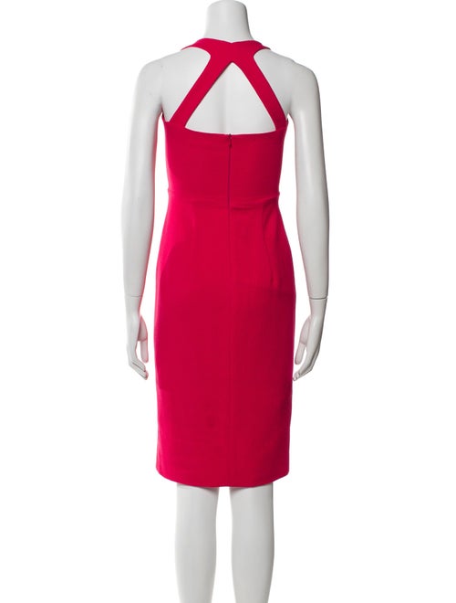 Black Halo Square Neckline Knee-Length Dress