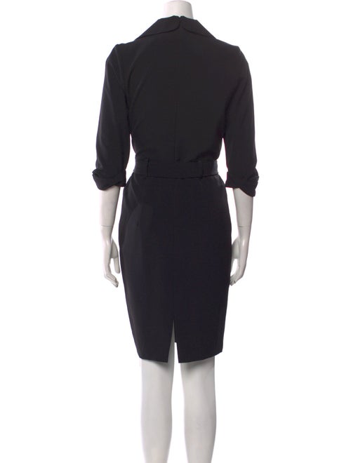 Black Halo V-Neck Knee-Length Dress