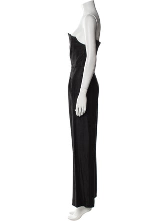 Black Halo Strapless Jumpsuit