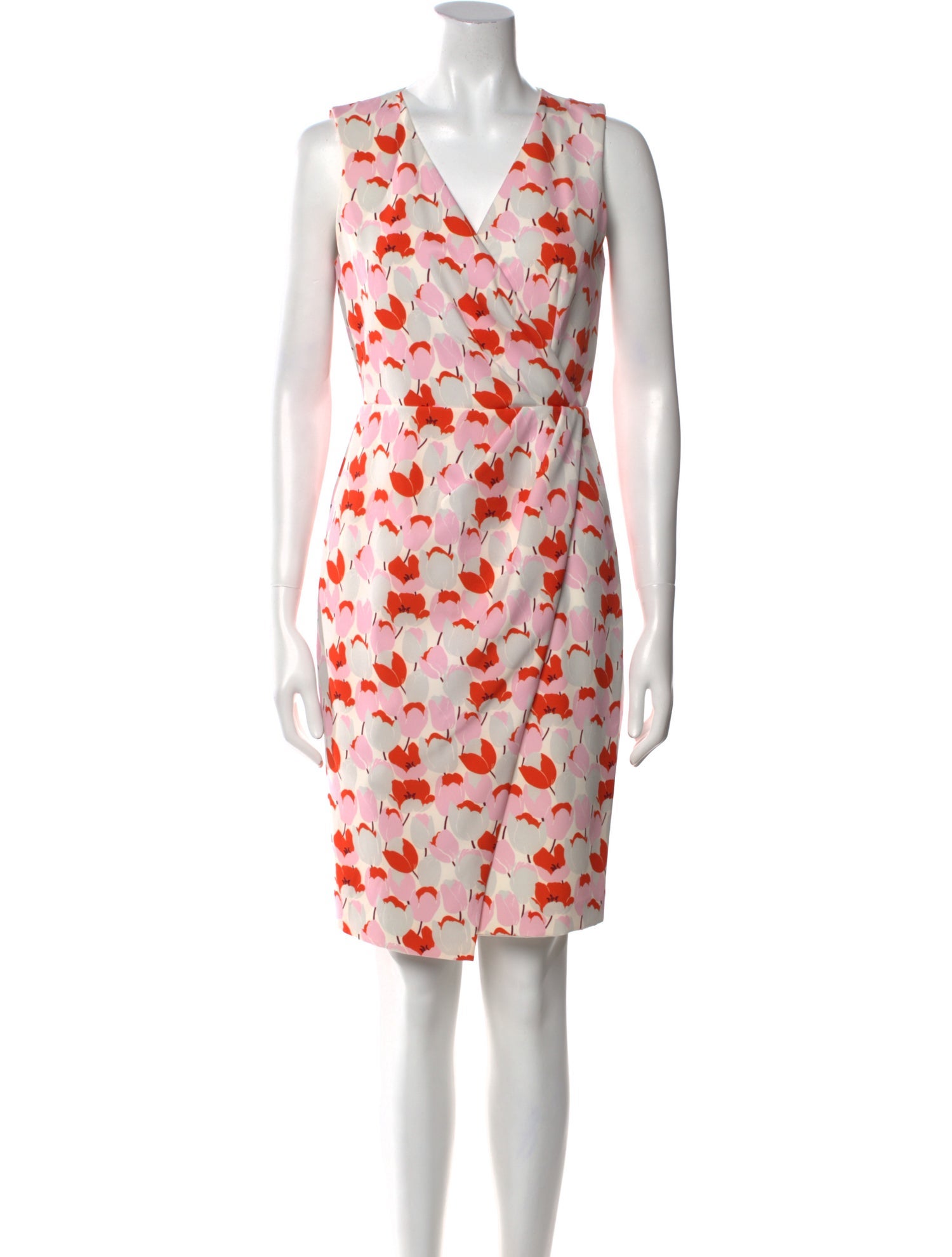 Black Halo Printed Knee-Length Dress