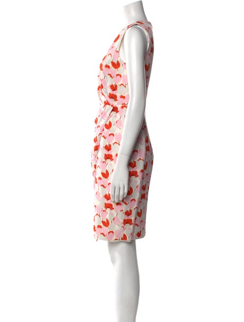 Black Halo Printed Knee-Length Dress