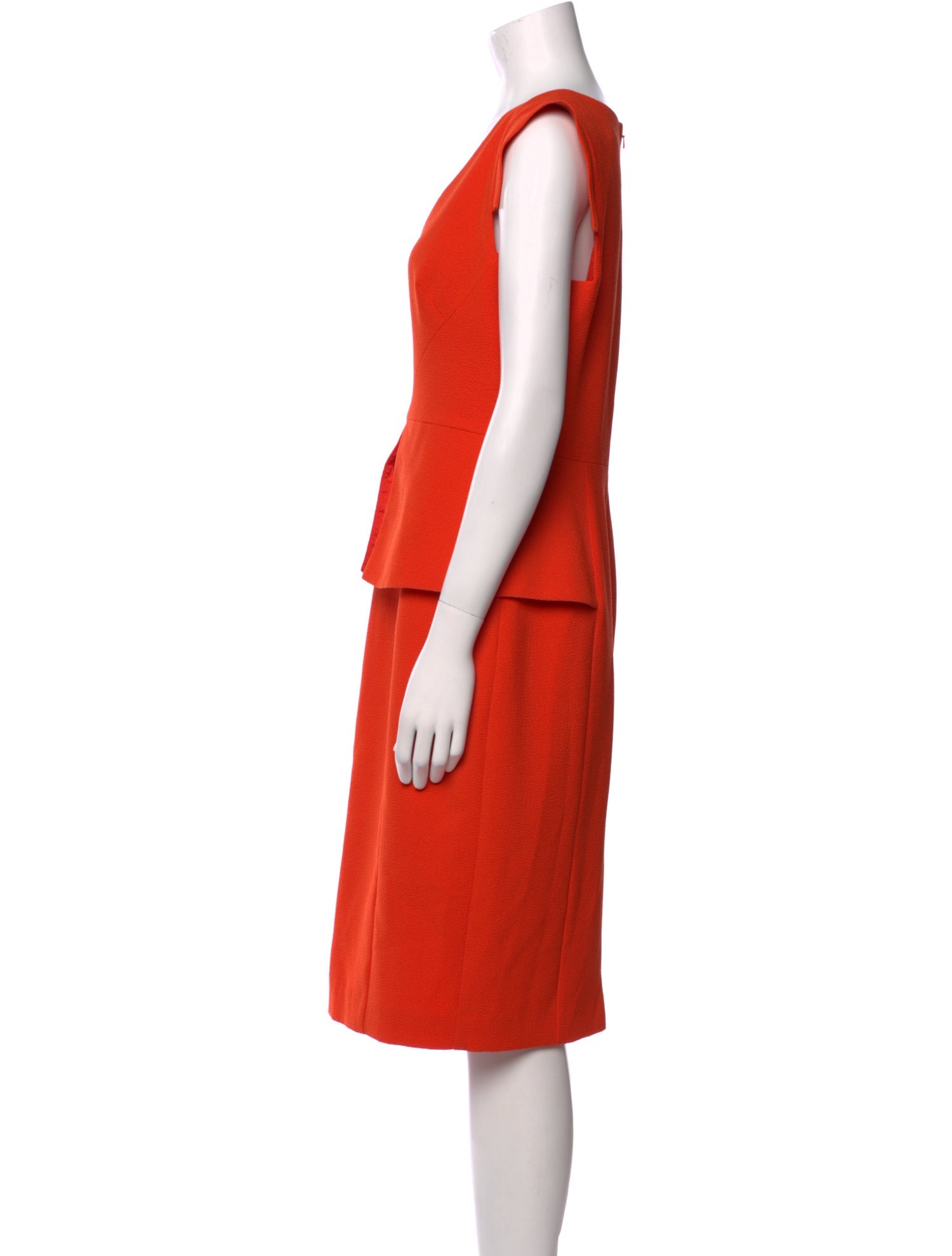 Black Halo V-Neck Knee-Length Dress