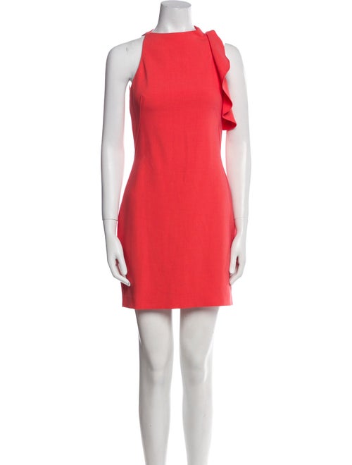 Black Halo Bateau Neckline Mini Dress