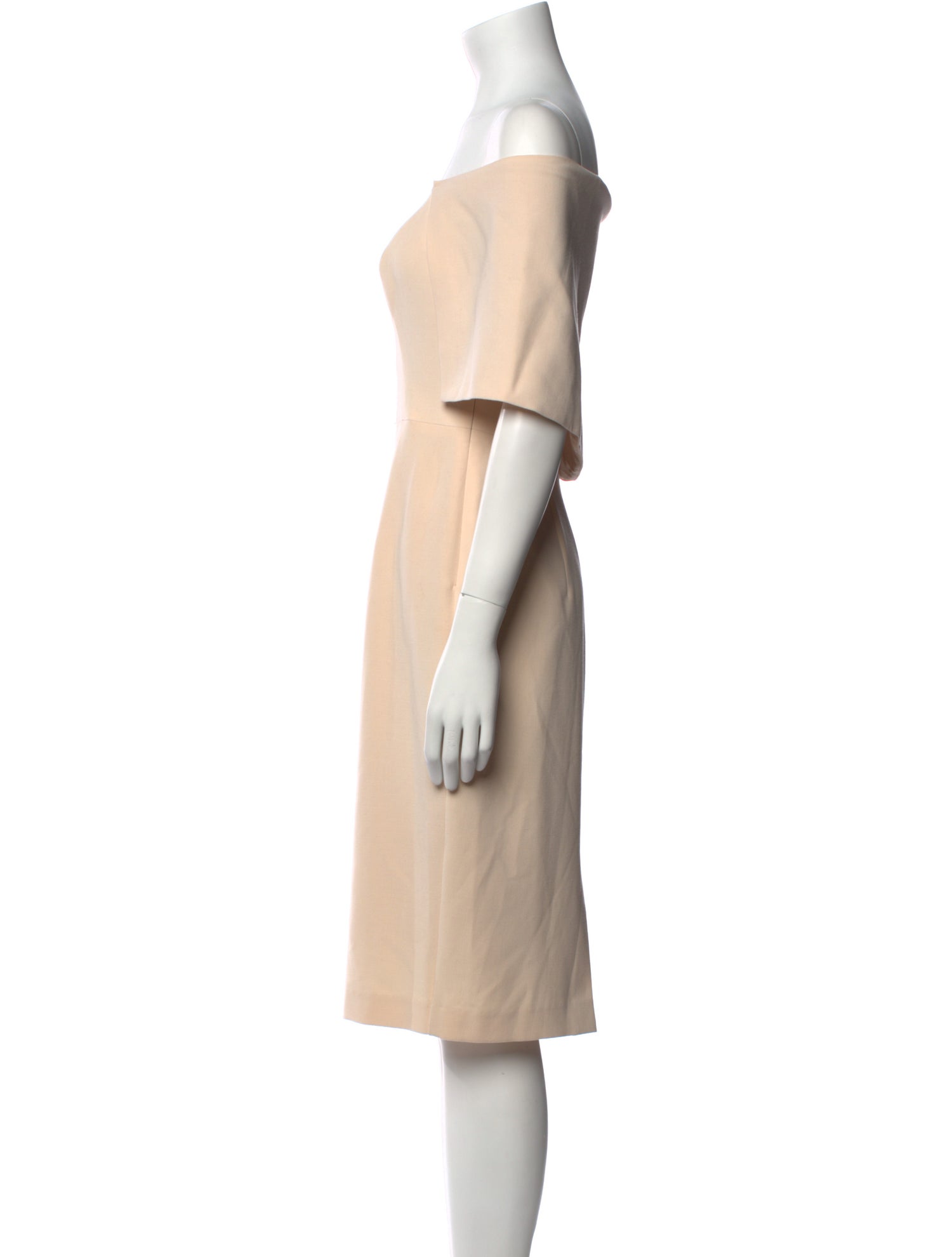 Black Halo Off-The-Shoulder Knee-Length Dress