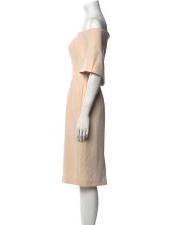 Black Halo Off-The-Shoulder Knee-Length Dress