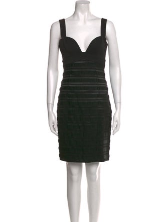 Black Halo Square Neckline Mini Dress