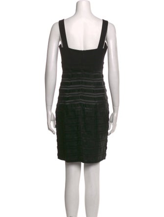 Black Halo Square Neckline Mini Dress