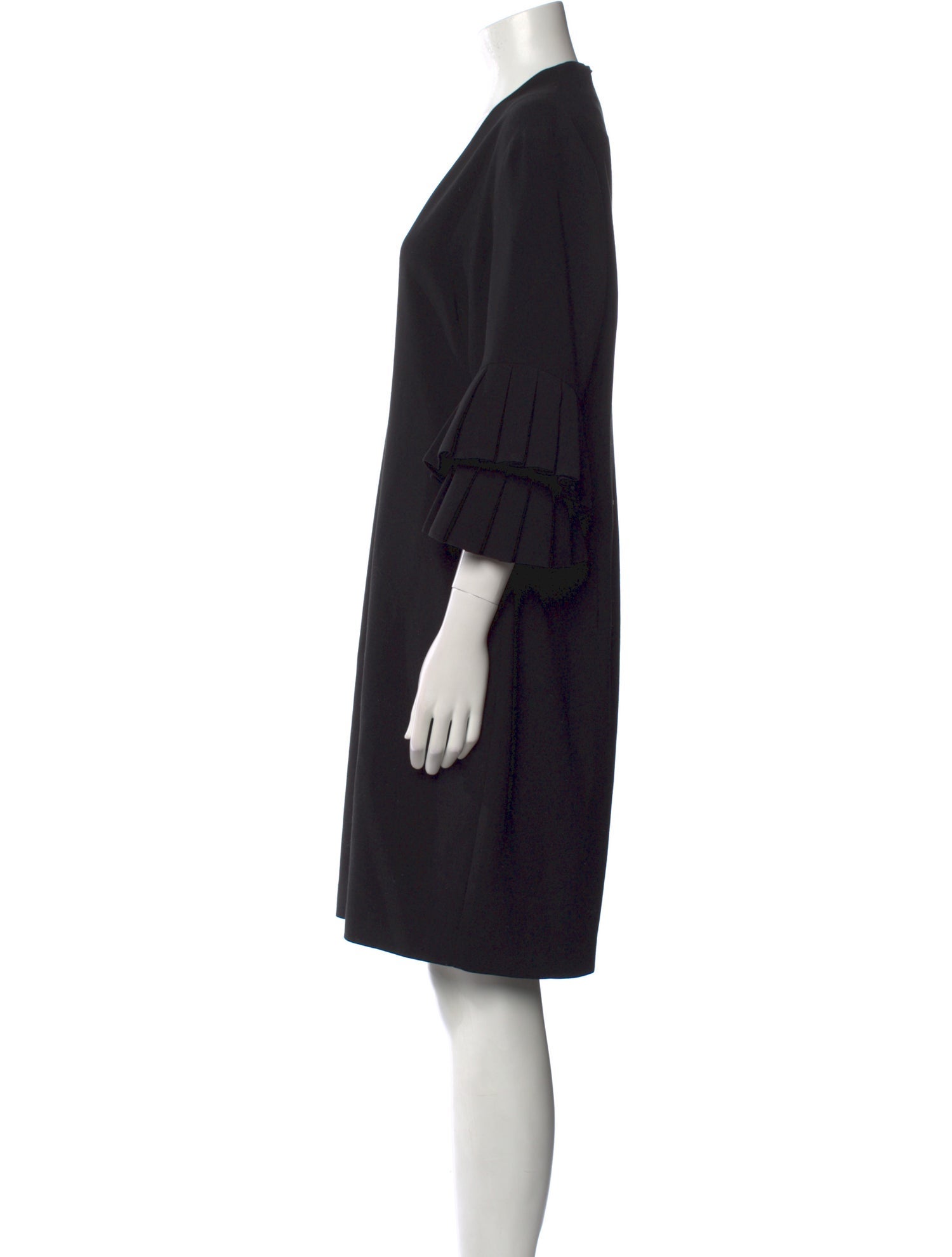 Black Halo V-Neck Knee-Length Dress