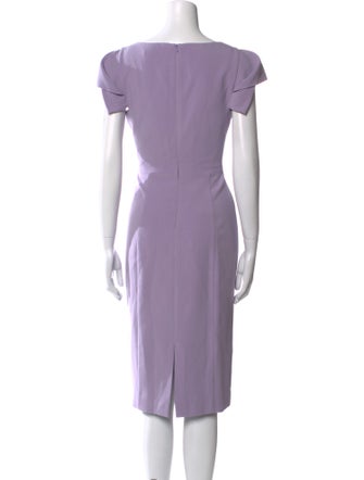 Black Halo Scoop Neck Midi Length Dress