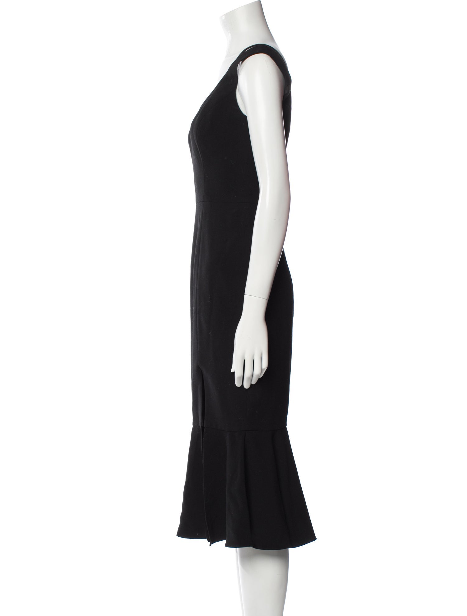 Black Halo Nylon Midi Length Dress