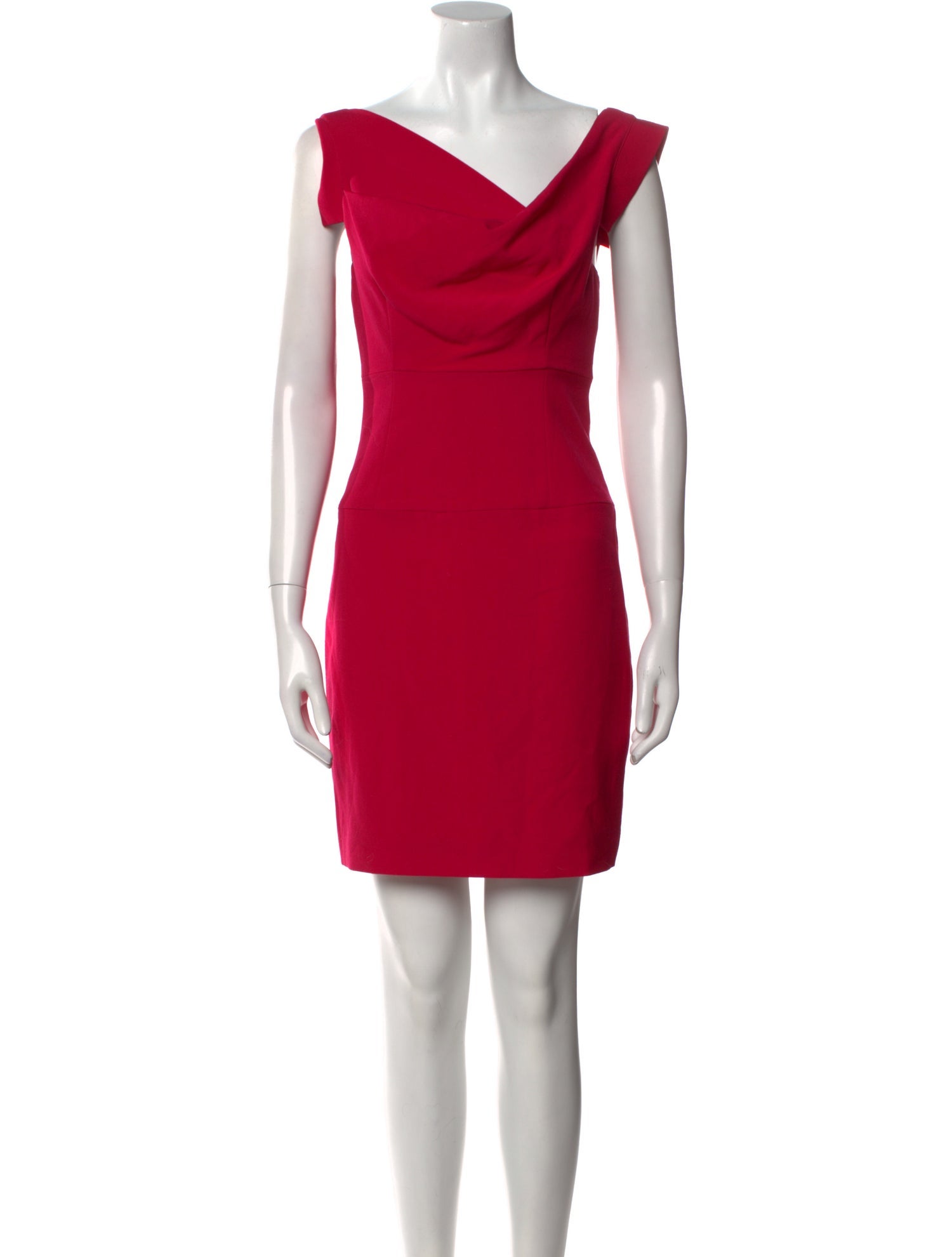 Black Halo Cowl Neck Mini Dress