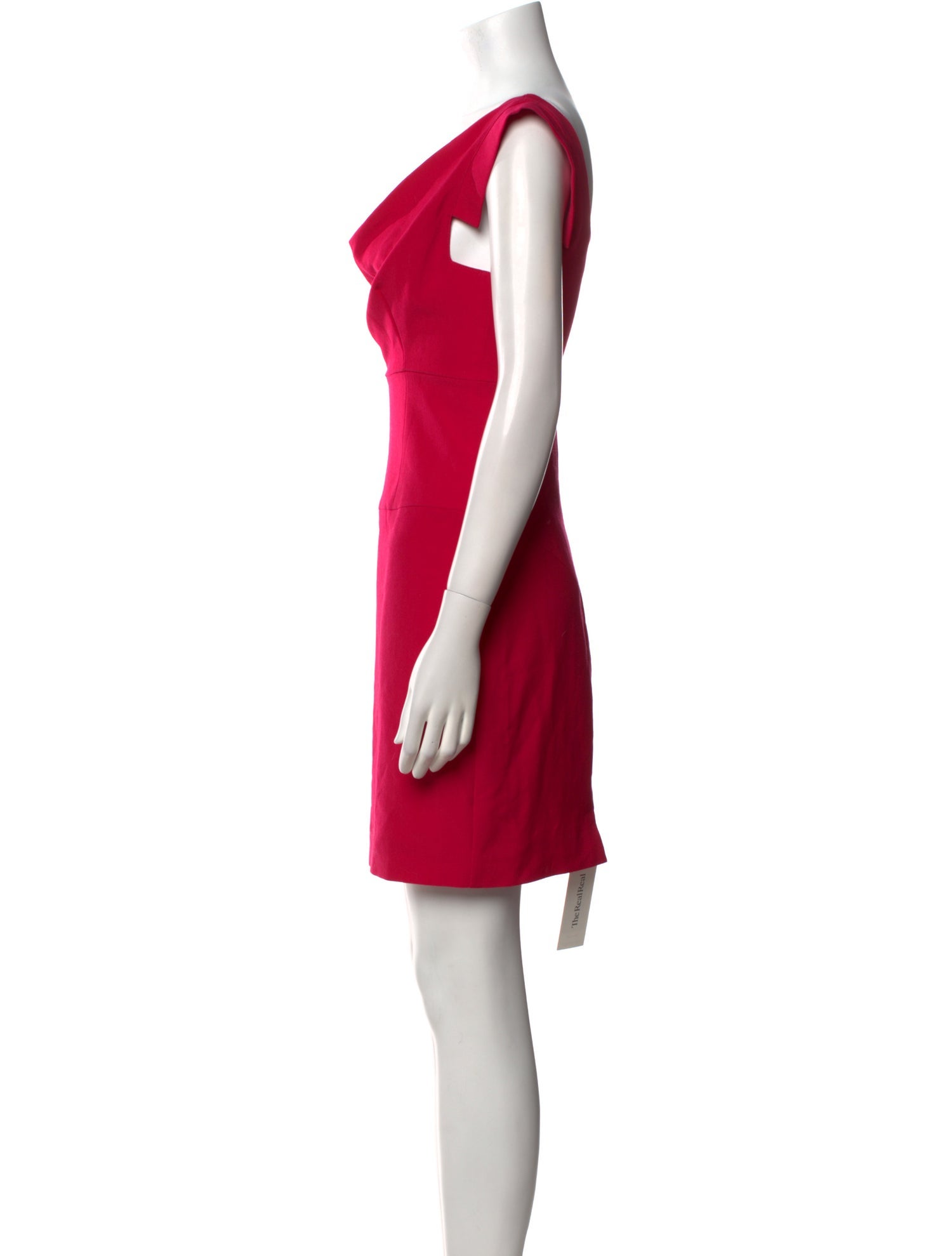 Black Halo Cowl Neck Mini Dress