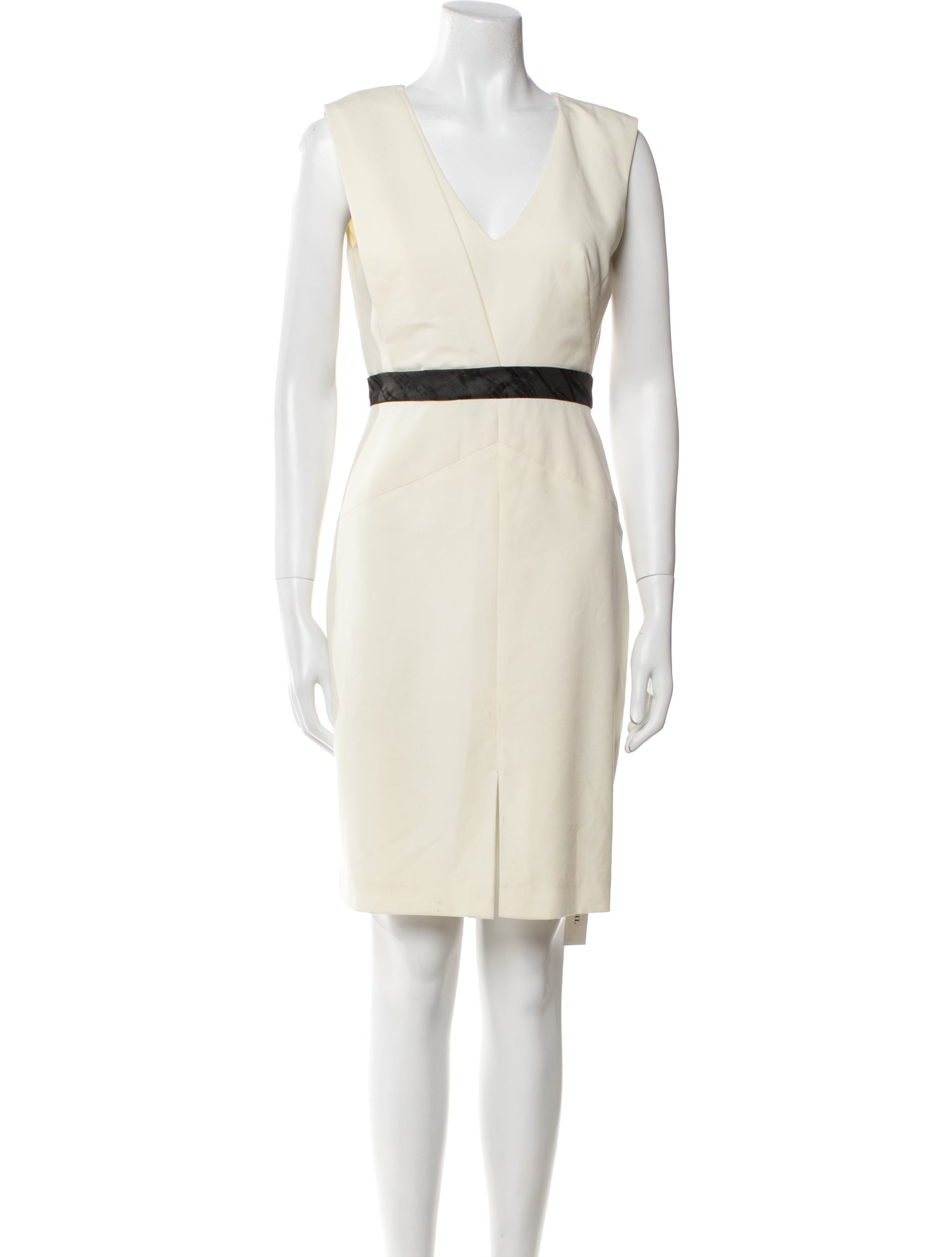 Black Halo V-Neck Mini Dress