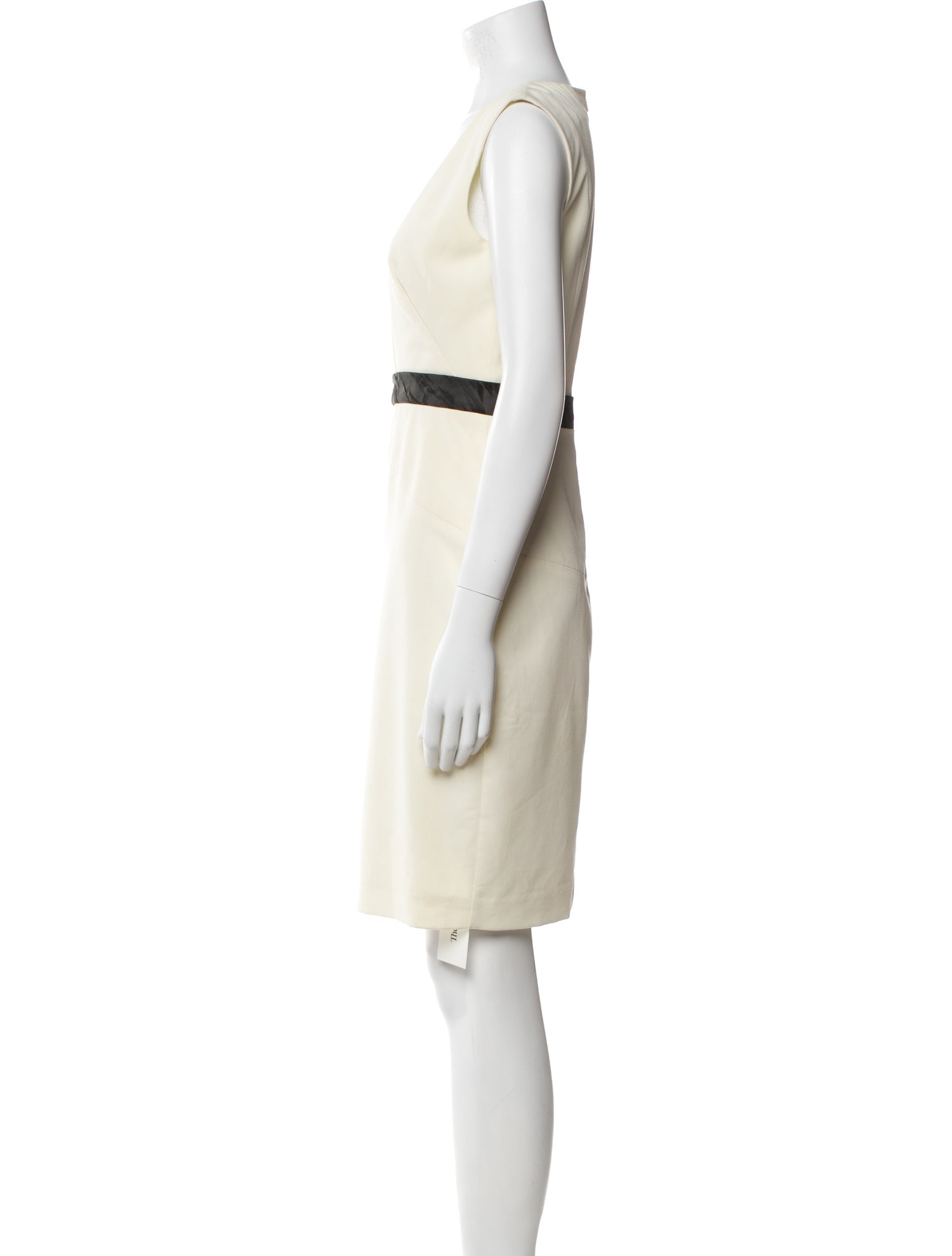 Black Halo V-Neck Mini Dress