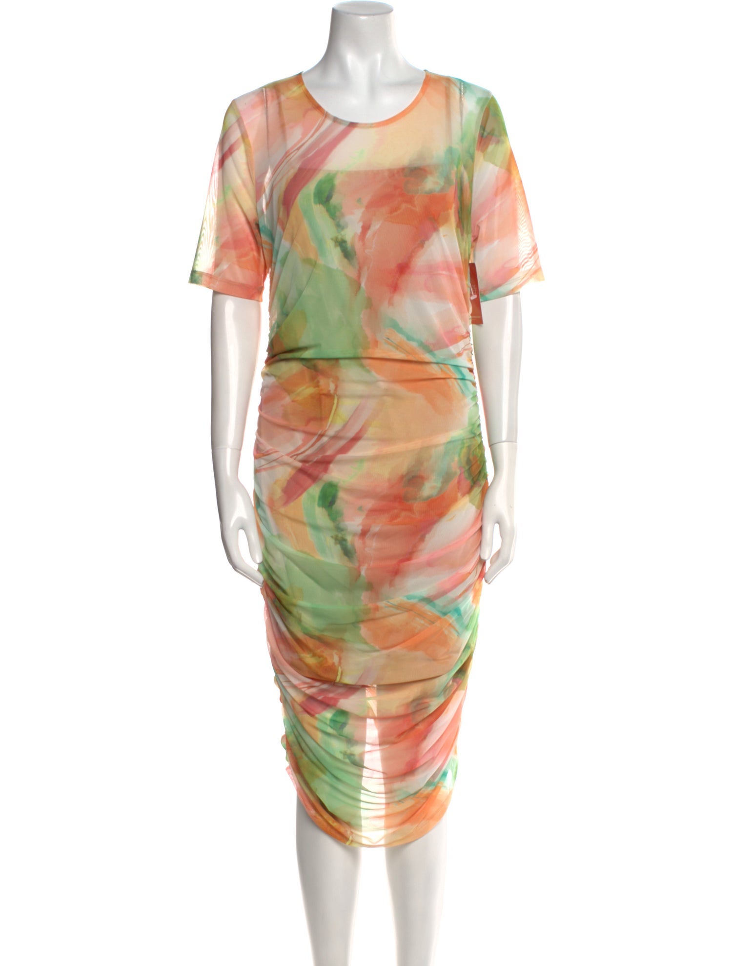 Black Halo Printed Knee-Length Dress