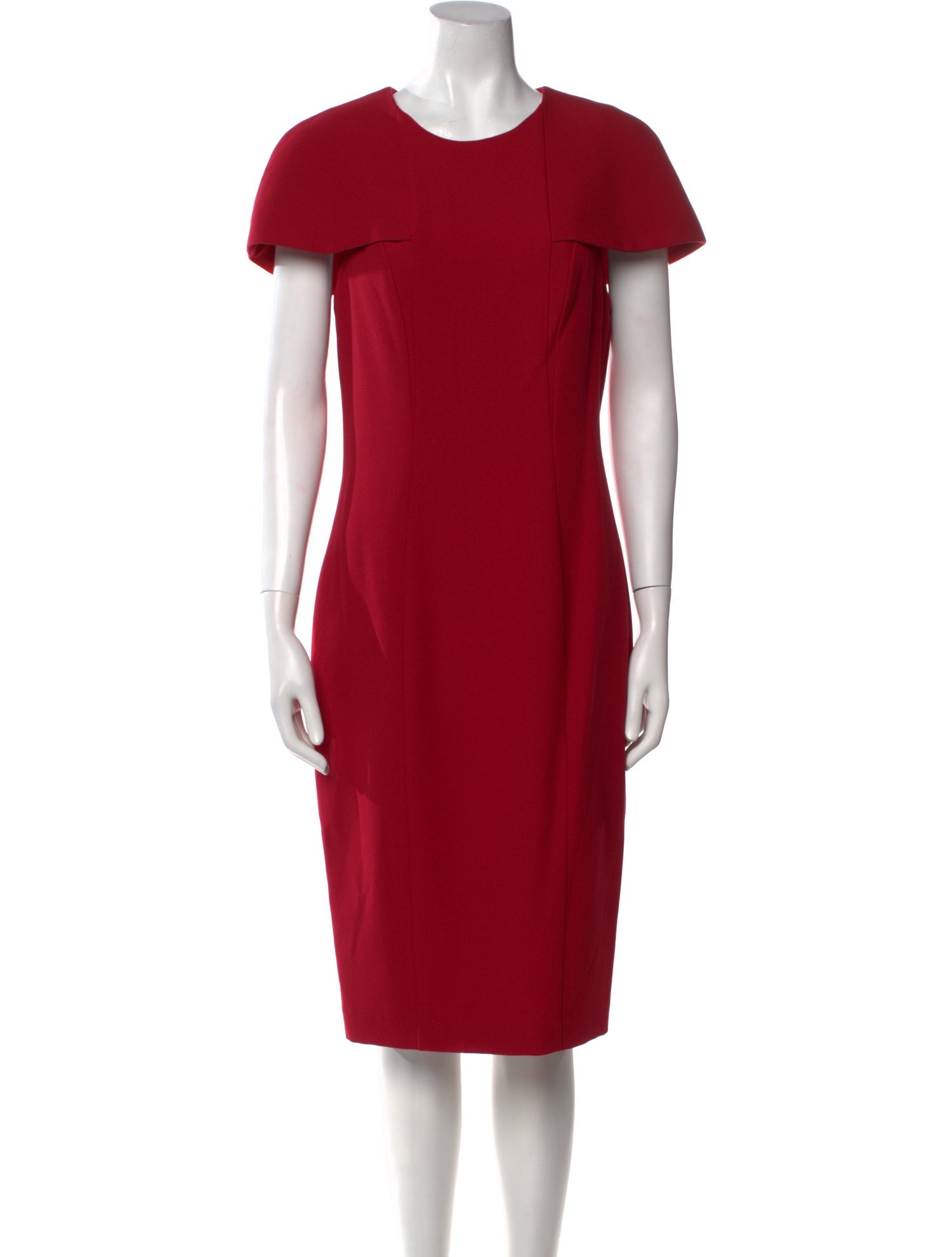 Black Halo Crew Neck Midi Length Dress