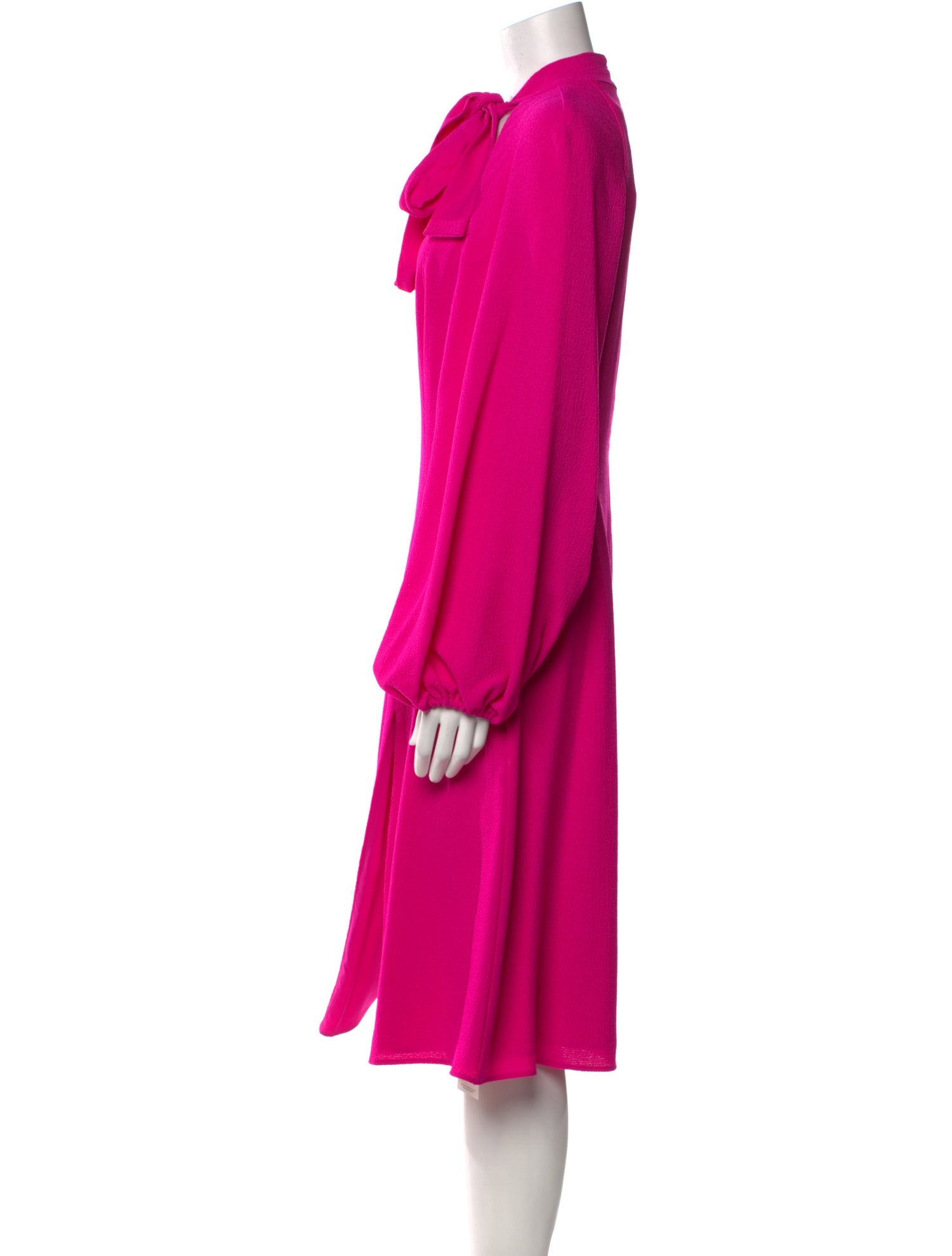 Black Halo Tie Neck Midi Length Dress w/ Tags